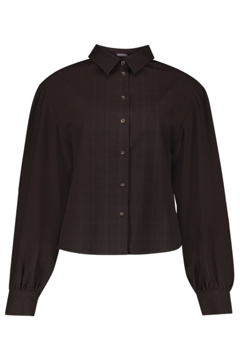 Geisha bruine dames blouse | Vooraanzicht