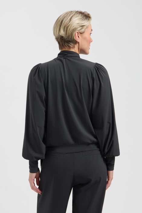 Lady Day grijze dames top | Model achteraanzicht