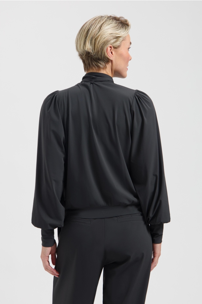 Lady Day grijze dames top | Model achteraanzicht