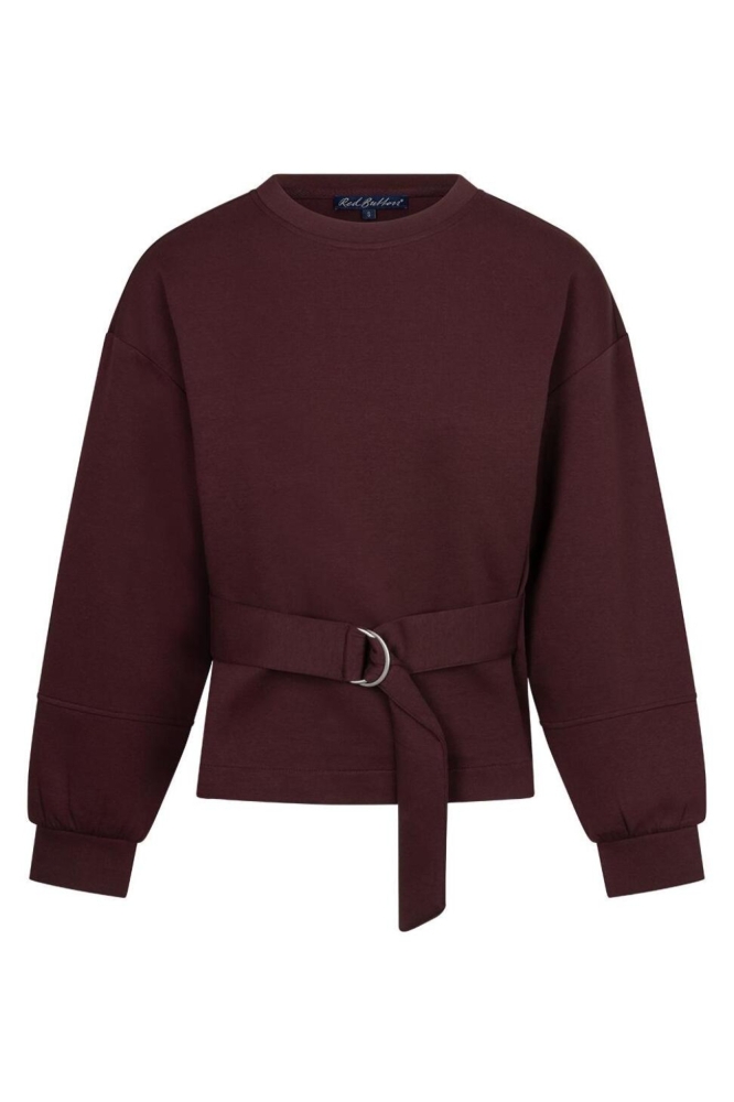 Red Button bordeaux dames sweater | Vooraanzicht