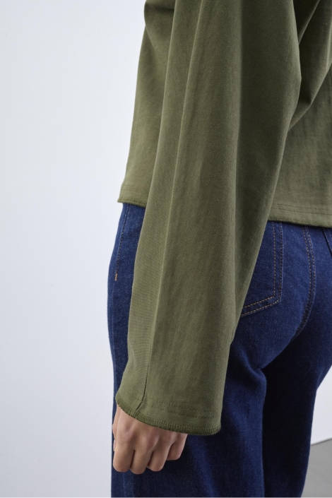 SisterS point groene dames t-shirt | Close up