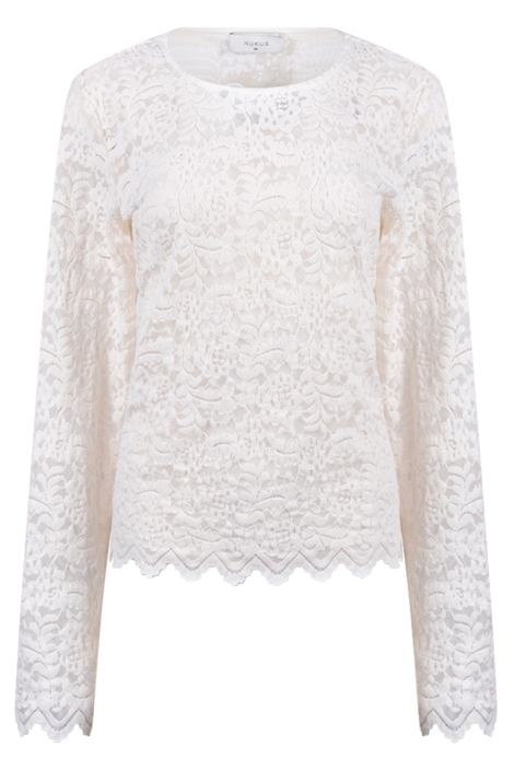 Nukus witte dames t-shirt | Vooraanzicht
