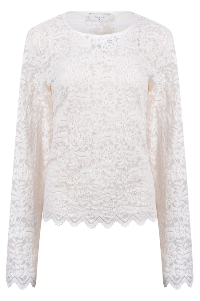 Nukus witte dames t-shirt | Vooraanzicht