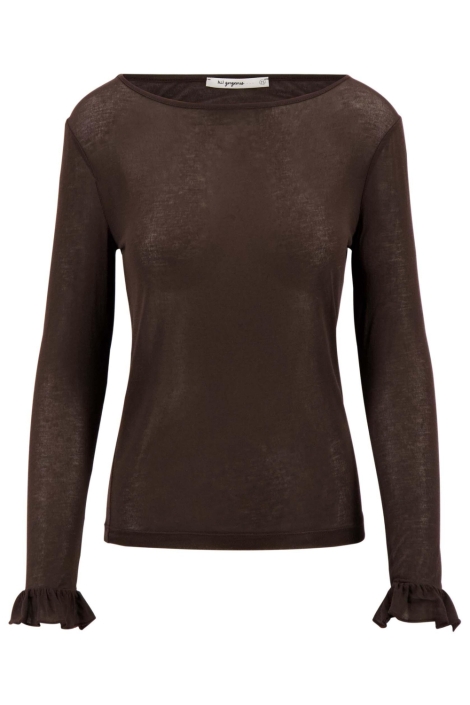 Zusss bruine dames top | Vooraanzicht