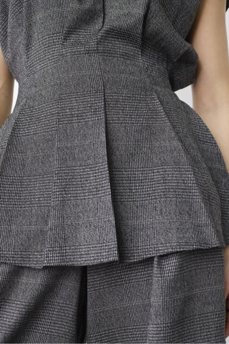 SisterS point grijze dames top | Close up