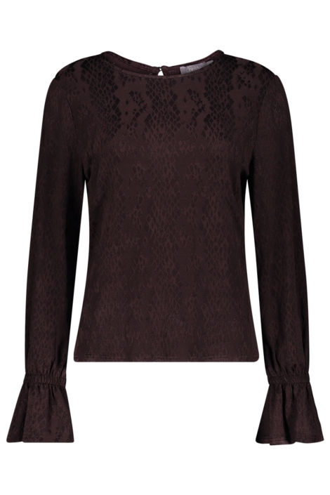 Geisha bruine dames top | Vooraanzicht