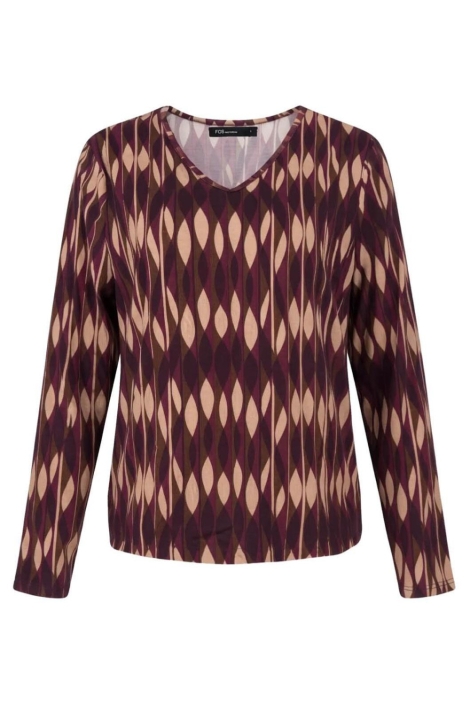 FOS Amsterdam bordeaux dames t-shirt | Vooraanzicht