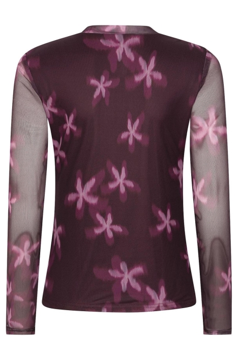 Ydence paarse dames top | Achteraanzicht