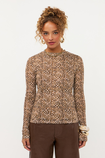 Ydence Top TOP WILLEMIJN WS2670 1132 BAMBI PRINT