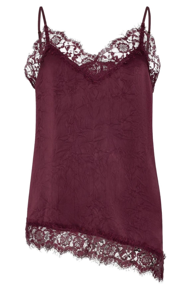Ydence bordeaux dames top | Vooraanzicht