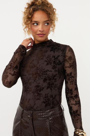 Ydence Top TOP BRANDY CW2610 021 BROWN