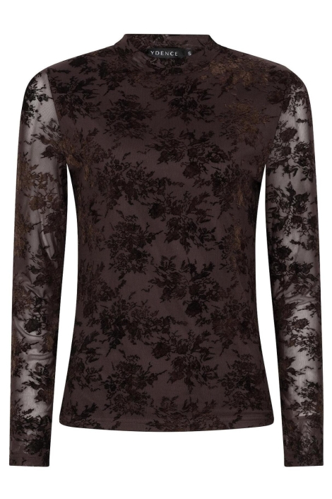 Ydence bruine dames top | Vooraanzicht