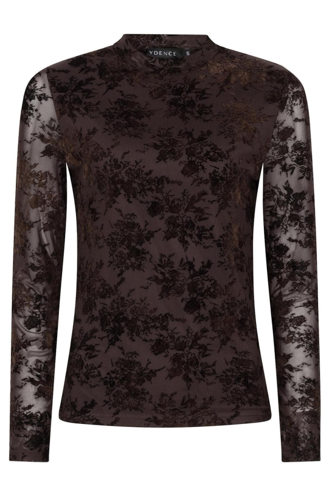 Ydence bruine dames top | Vooraanzicht