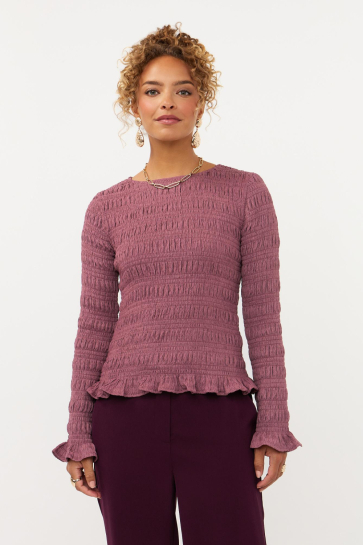 Ydence T-shirt TOP SONIA WS2636 155 MAUVE