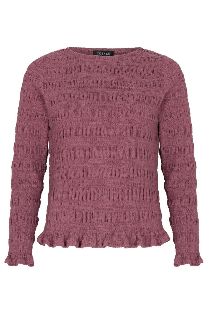 Ydence roze dames t-shirt | Vooraanzicht