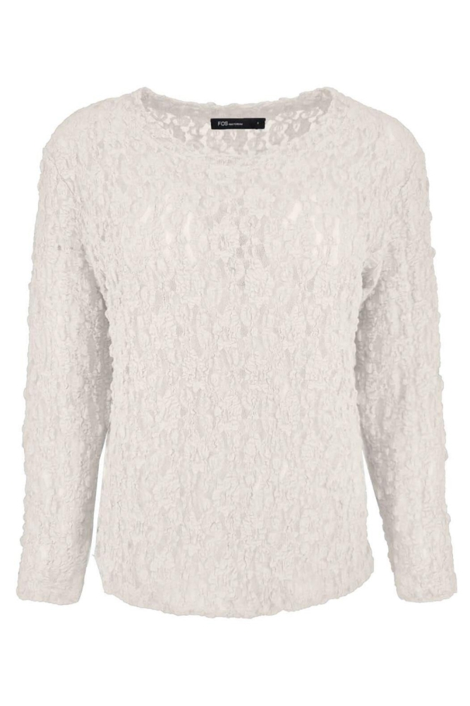 FOS Amsterdam witte dames top | Vooraanzicht