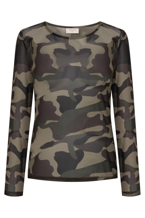Freequent groene dames top | Vooraanzicht