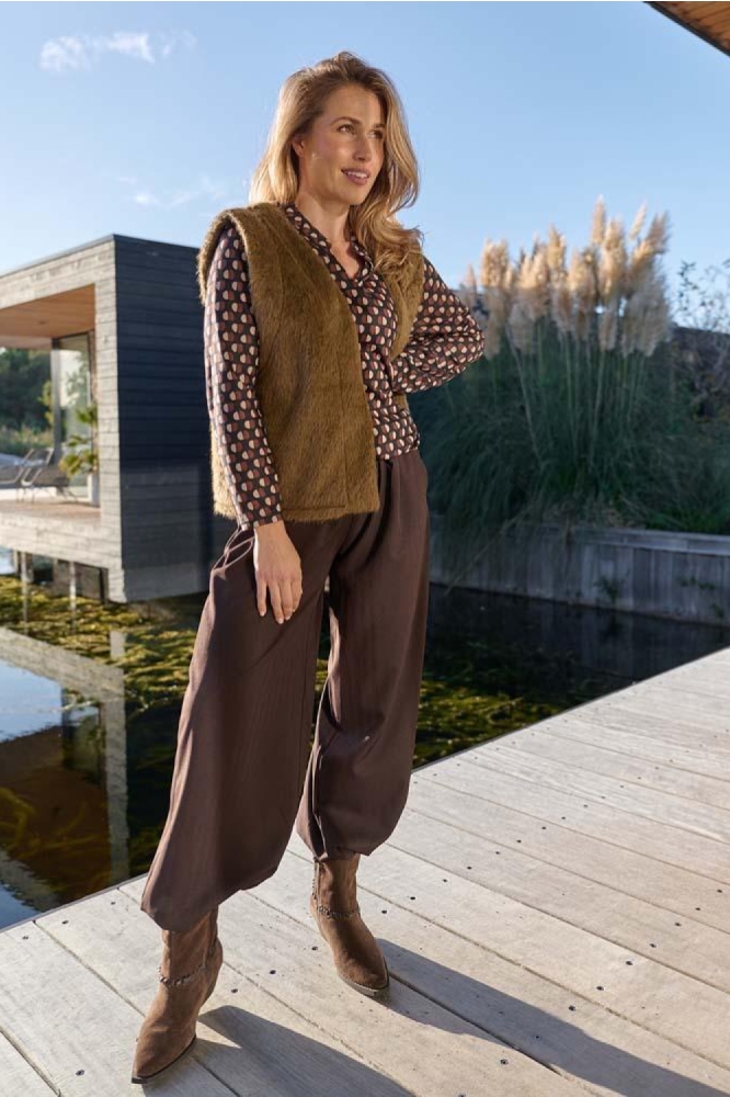 FOS Amsterdam zwarte dames top | Model