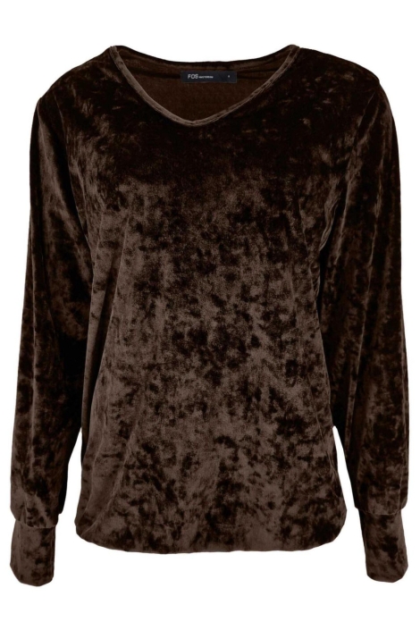 FOS Amsterdam bruine dames t-shirt | Vooraanzicht