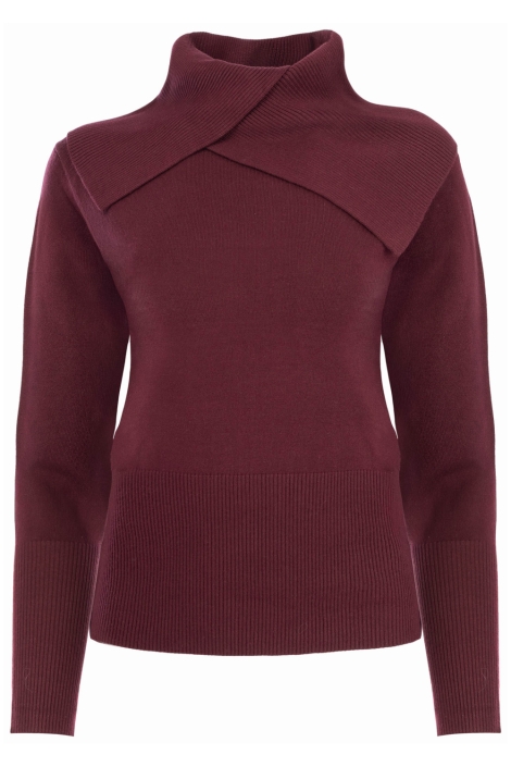 NED bordeaux dames trui | Vooraanzicht