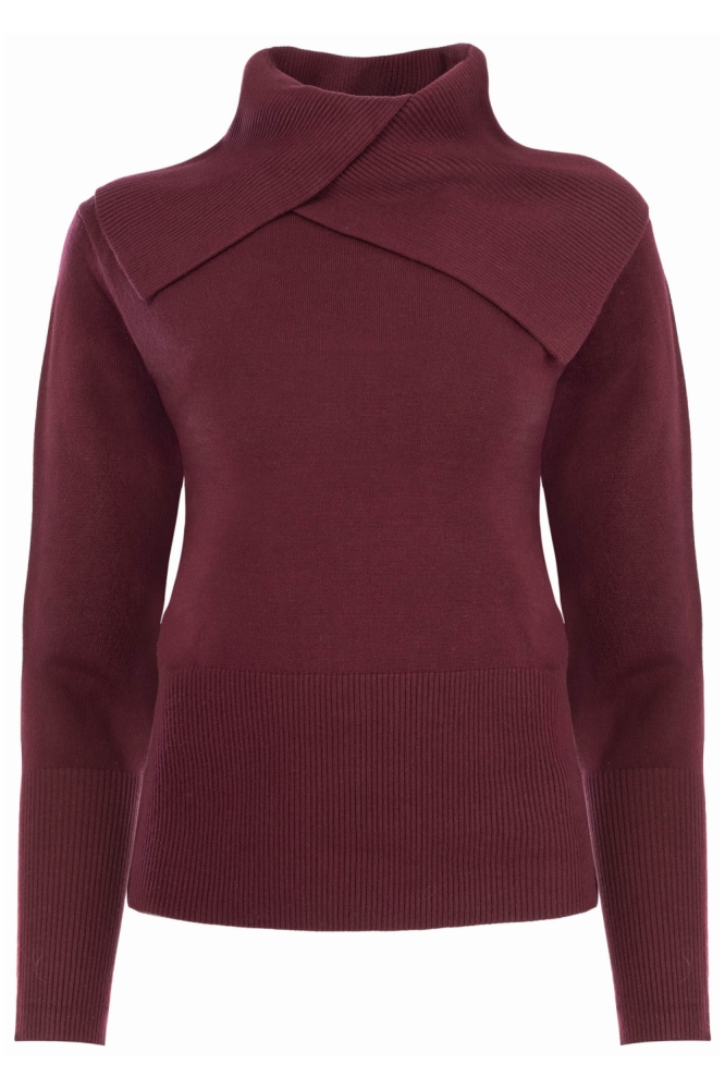 NED bordeaux dames trui | Vooraanzicht