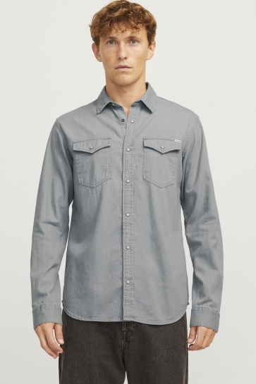 Jack & Jones jjesheridan shirt l/s noos Grijs