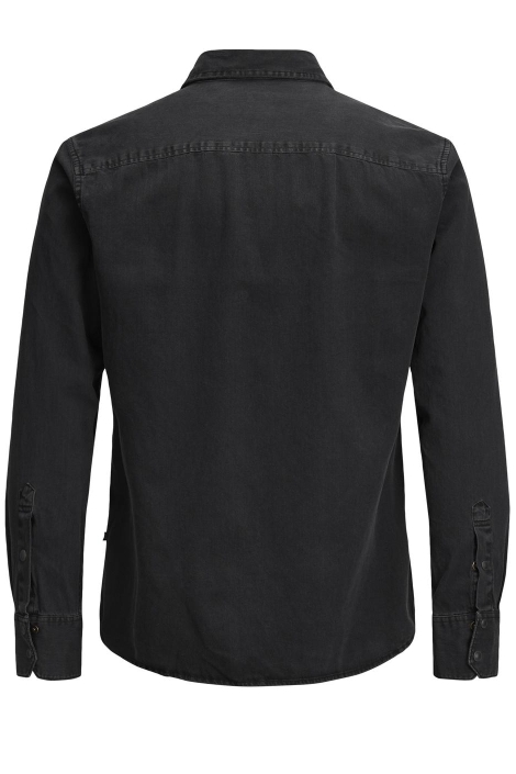 Jack & Jones zwarte heren overhemd | Achteraanzicht