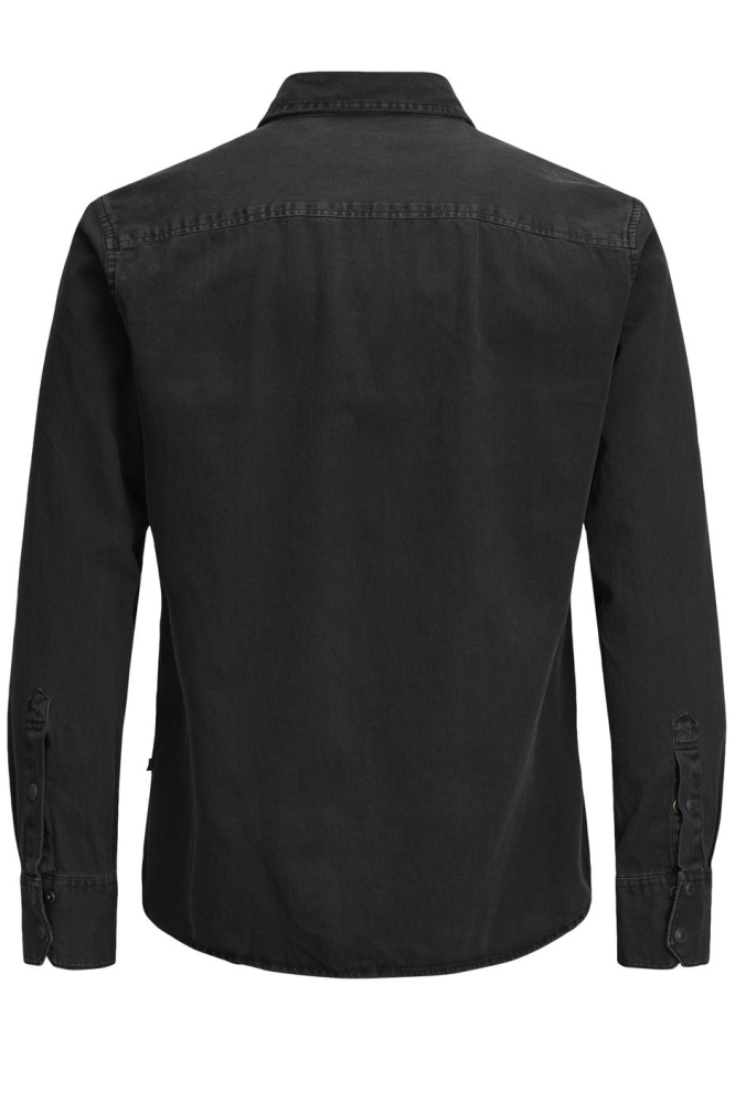 Jack & Jones zwarte heren overhemd | Achteraanzicht