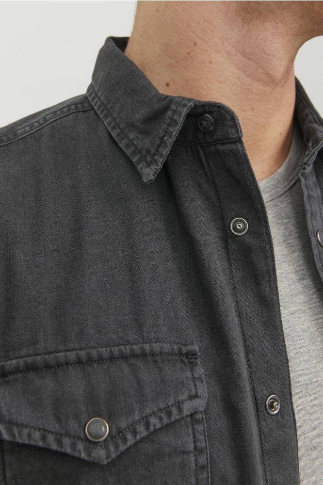 Jack & Jones zwarte heren overhemd | Unique Selling Point