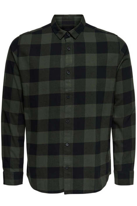 Only & Sons groene heren overhemd