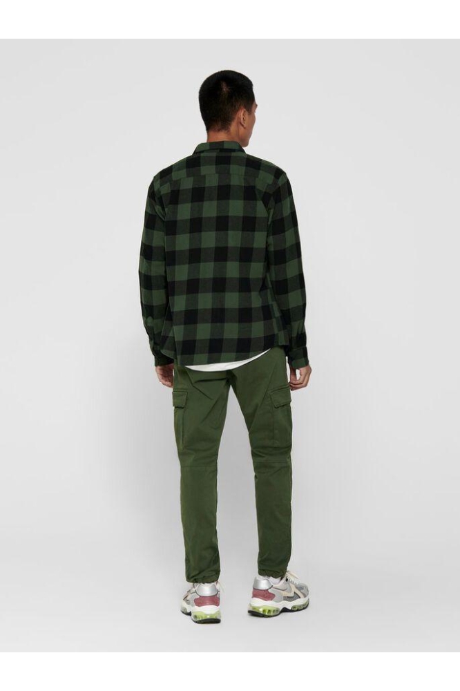 Only & Sons groene heren overhemd