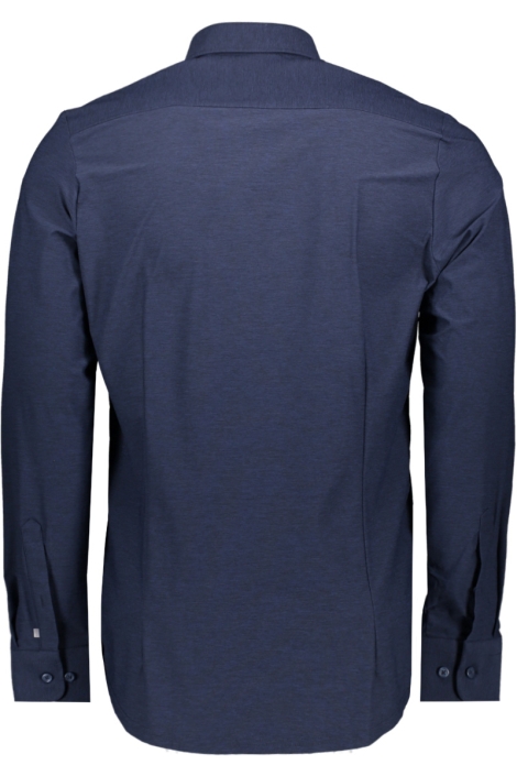 Pure H. Tico blauwe heren overhemd | Achteraanzicht