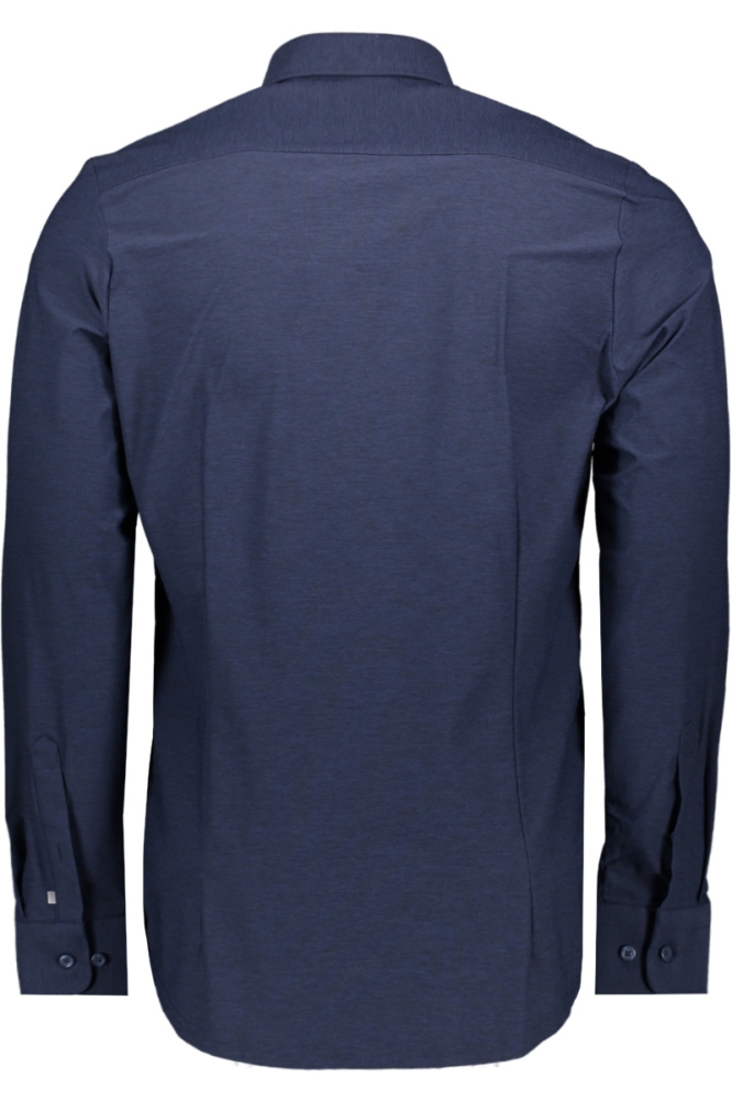 Pure H. Tico blauwe heren overhemd | Achteraanzicht