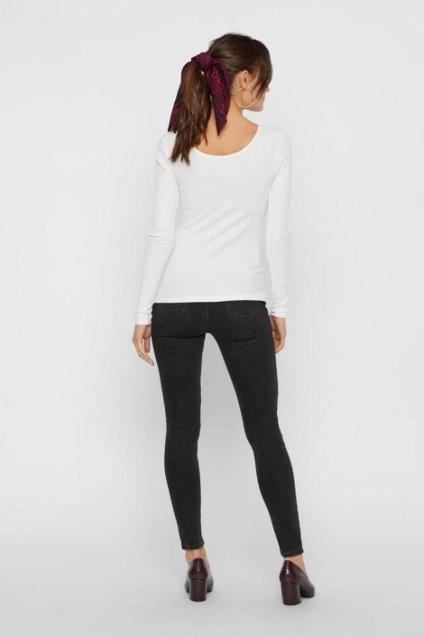 Pieces witte dames t-shirt