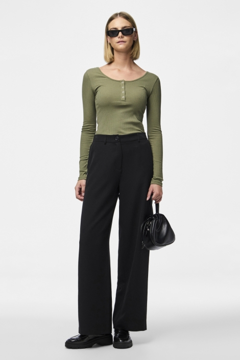 Pieces groene dames t-shirt
