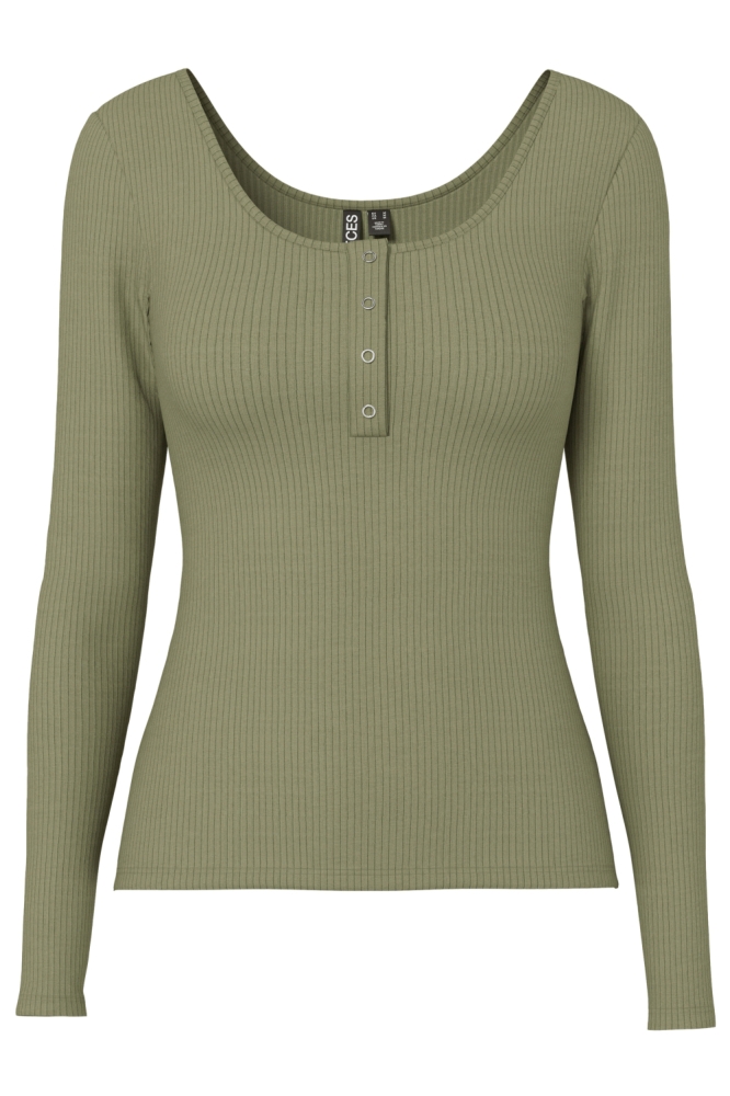Pieces groene dames t-shirt