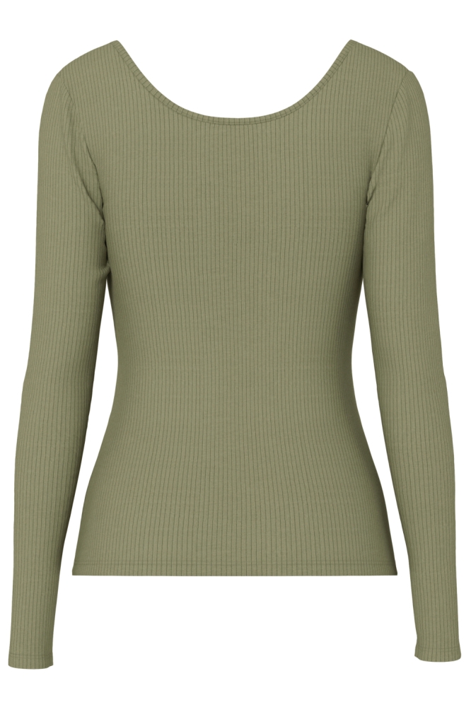 Pieces groene dames t-shirt