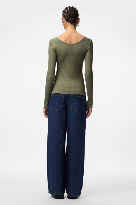Pieces groene dames t-shirt