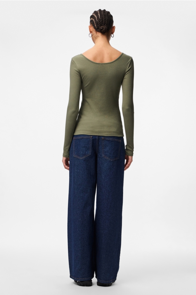 Pieces groene dames t-shirt