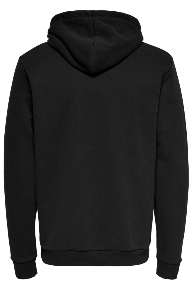 Only & Sons zwarte heren sweater | Achteraanzicht
