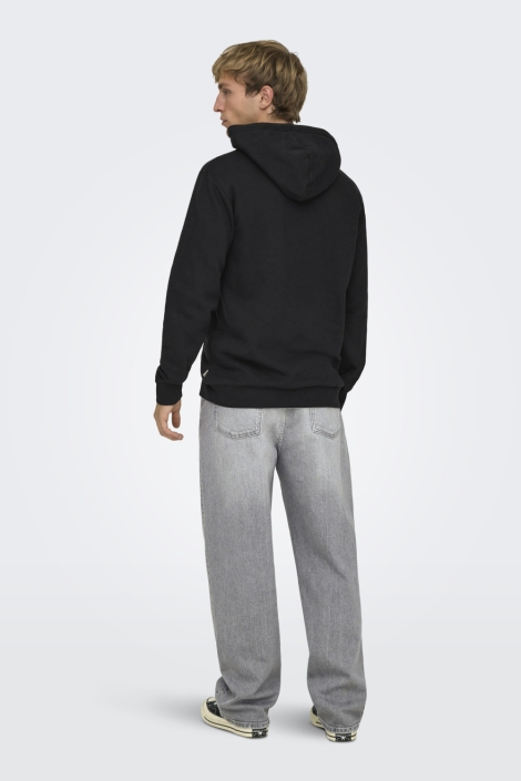 Only & Sons zwarte heren sweater | Model