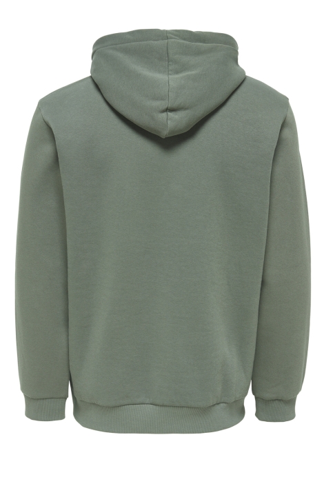 Only & Sons groene heren sweater | Achteraanzicht