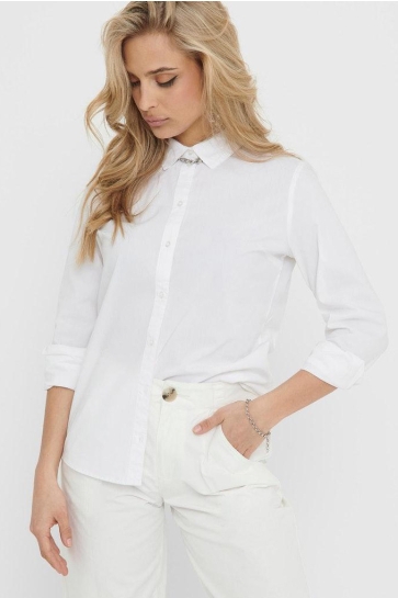 Jacqueline de Yong jdymio l/s shirt wvn noos Wit