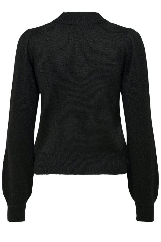 Jacqueline de Yong zwarte dames trui | Achteraanzicht