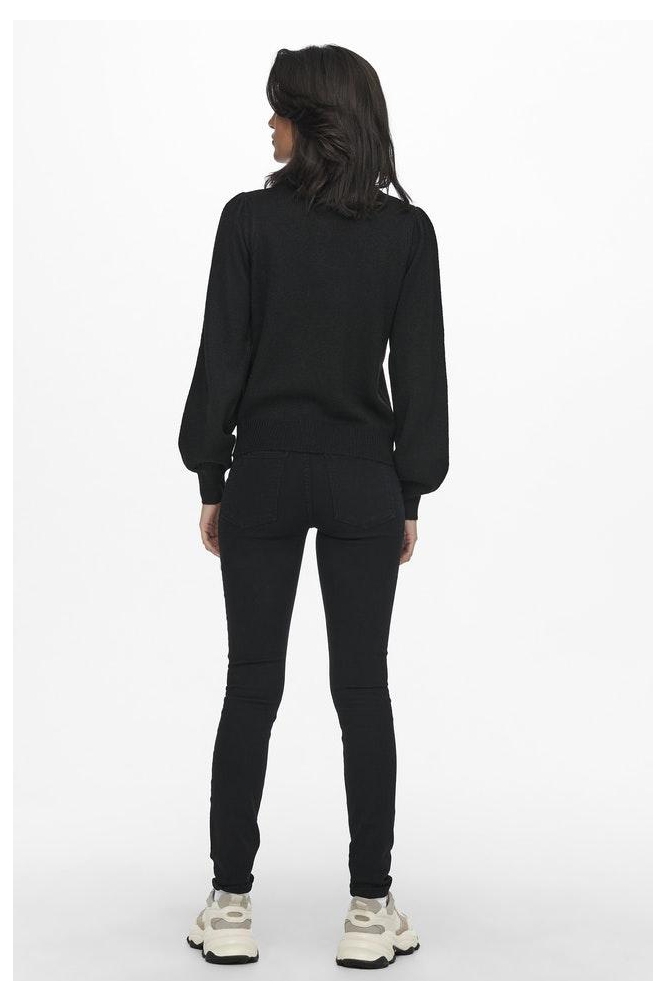 Jacqueline de Yong zwarte dames trui | Model