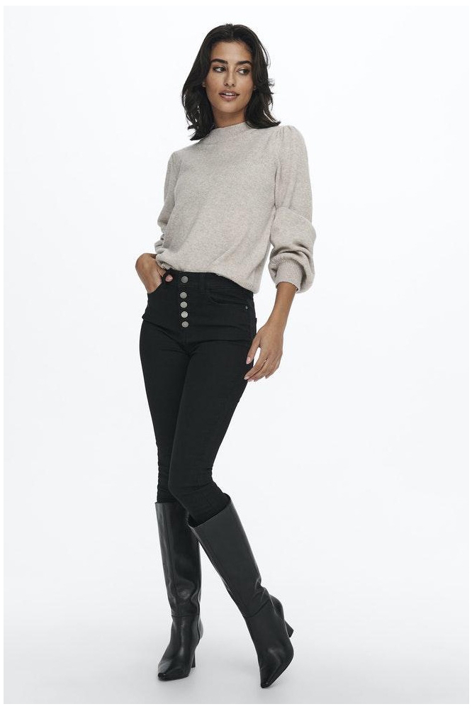 Jacqueline de Yong beige dames trui | Model