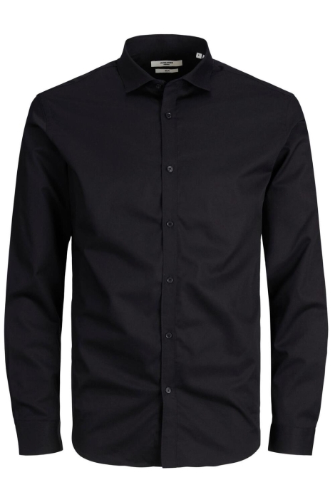 Jack & Jones zwarte heren overhemd | Vooraanzicht