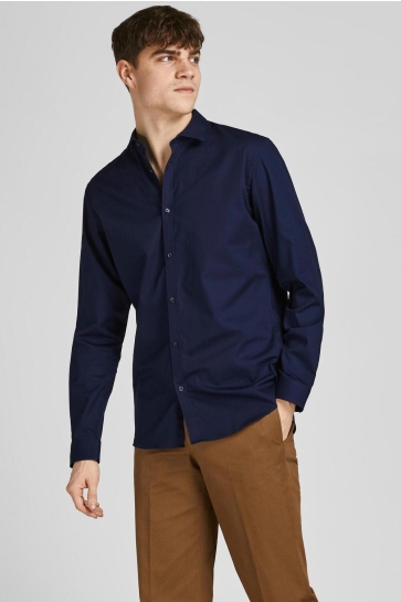 Jack & Jones JPRBLACARDIFF SHIRT L/S NOOS 12201905 Navy Blazer/SLIM FIT