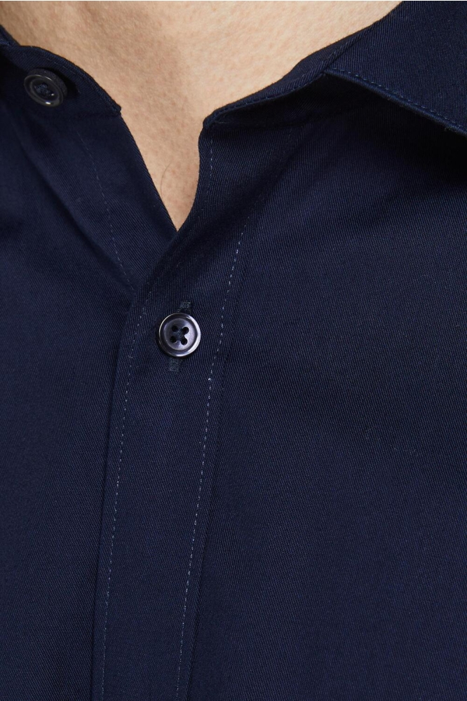 Jack & Jones blauwe heren overhemd | Close up