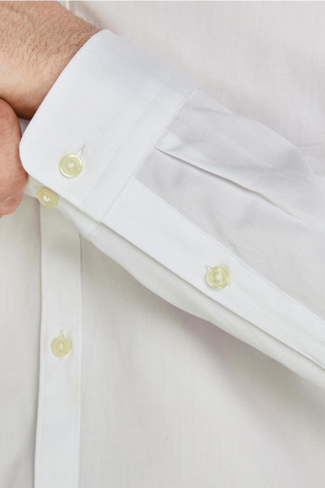 Jack & Jones witte heren overhemd | Close up